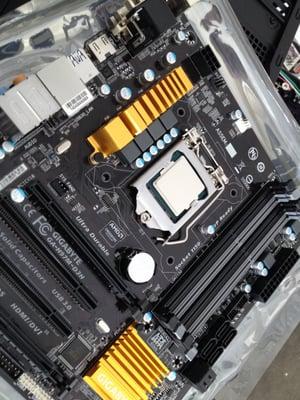 Sexy new Motherboard for a client. This motherboard is moisture resistant.