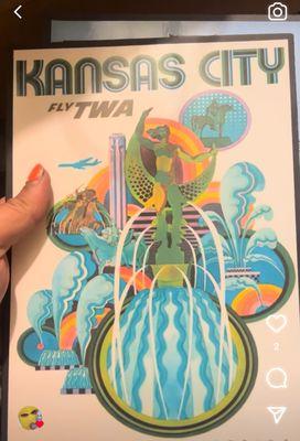 TWA print: Kansas City