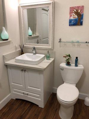 Bath sink and flooring ext