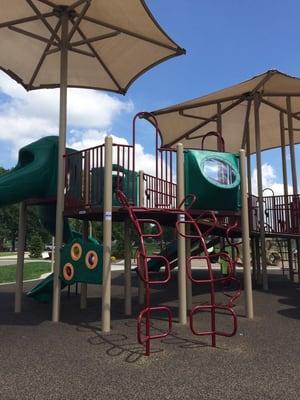 New play structure for bigger preschoolers and elementary kids.