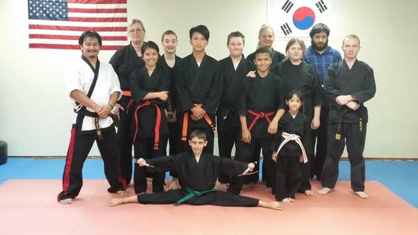 Taekwondo class photo