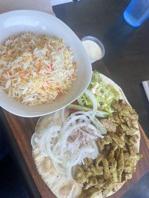 Chicken Shawarma Plate