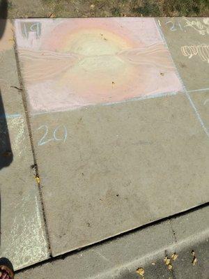 Photos from our sidewalk chalk art competition!