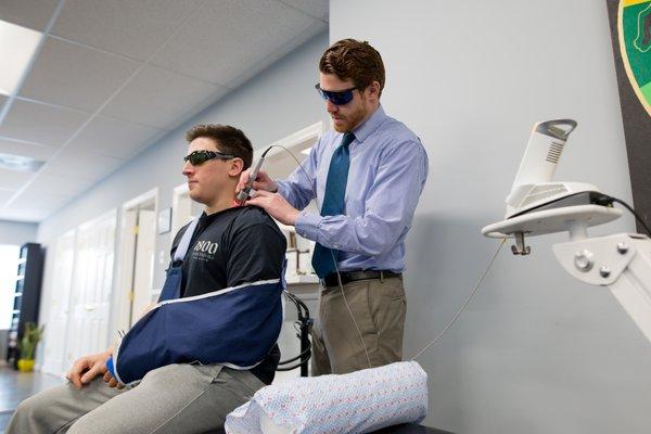 Cold Laser Therapy in Shrewsbury, NJ: K-Laser therapy accelerates healing for pain relief. For chronic pain, neuropathy, numbness, & more