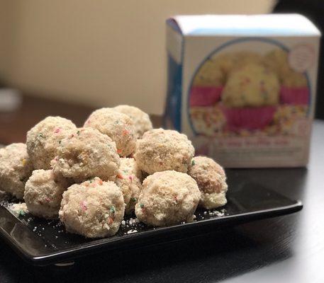 birthday cake truffles!