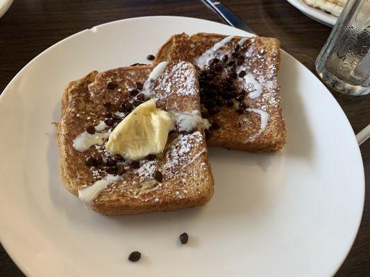 Chocolate chip French toast