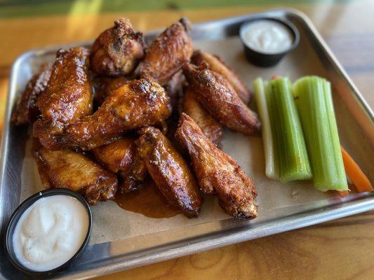 Wings- ginger terriyaki and chili lime