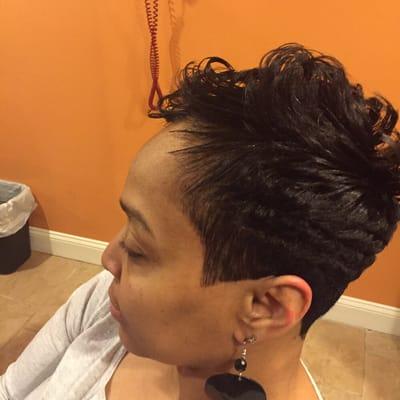 Perm,wrap ,haircut color,hot oil streamer treatment