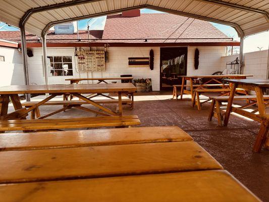 Outside eating area