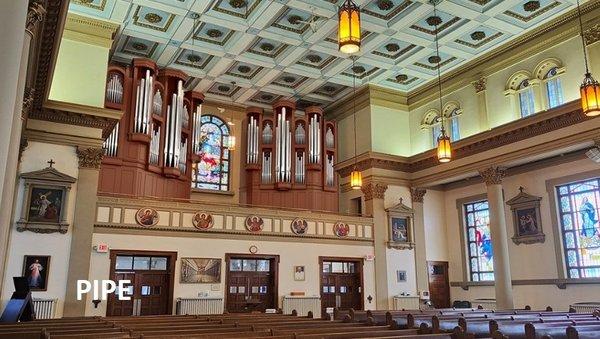 Fratelli Ruffatti Organ being installed in 2025 at Sacred Heart Church, Grand Rapids, MI