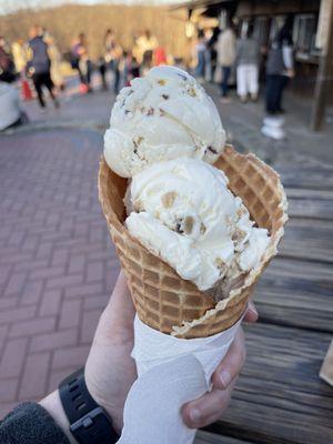 Small peanut butter cup and cookie dough