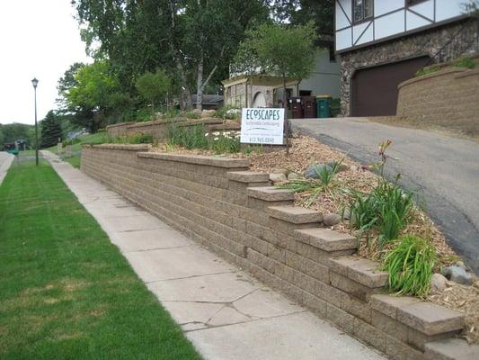 Retaining Wall Replacement Apple Valley, MN.