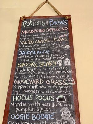 October menu