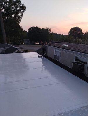 silicone coating on deck roof