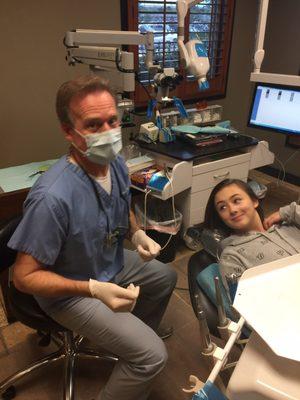 Dr Harlan performs root canals with a gentle touch. No pain