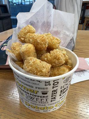 Garlic Parmesan mega tots