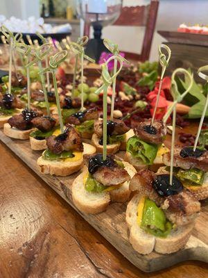 L.A. Paella Catering: Our new braised pork belly pintxo!