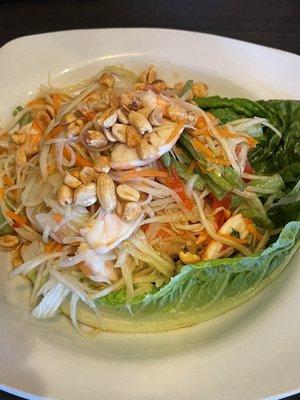 Papaya Salad with shrimp