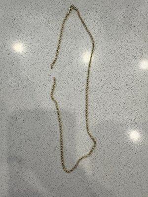 18 inch gold necklace