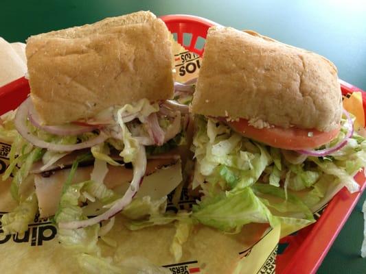 American Sub on wheat bread - delicious!