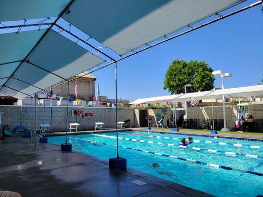 Perfect warm morning for swim lessons. ‍