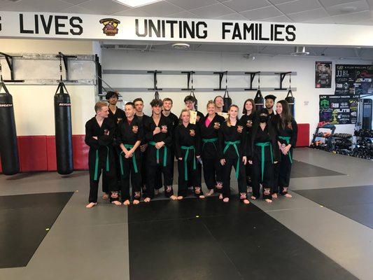 Congrats to the new Green belts!