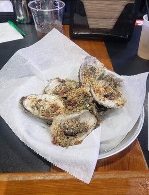 Charbroiled oysters