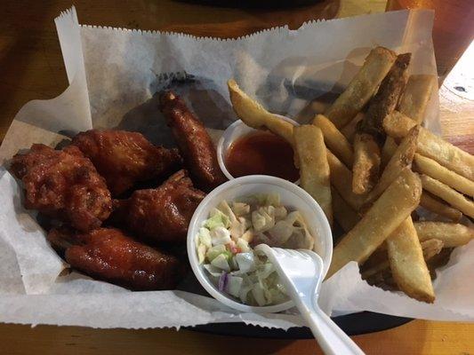 Buffalo Wings and Fries