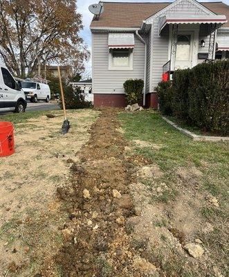 Water service pipe replacement