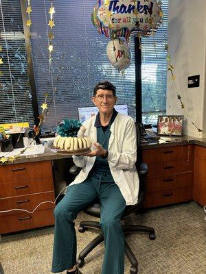 Happy Work Anniversary Dr. Robert Riding!!