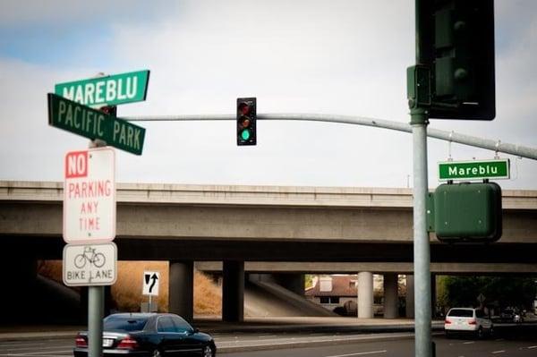 Corner of Mareblu and Pacific Park