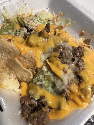 Nachos con Carne asada