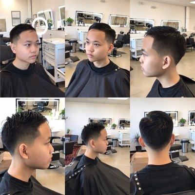 Teens hair cut