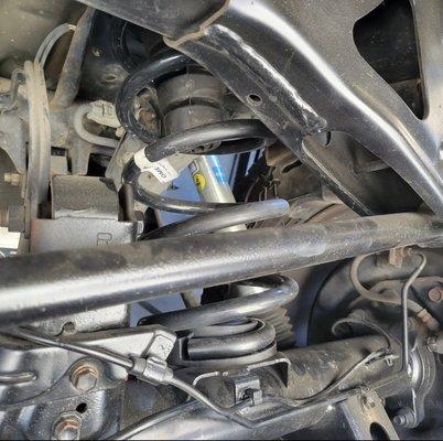 Rear coil conversion