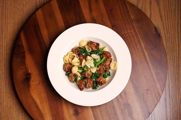 Orecchiette Rabe & Sausage