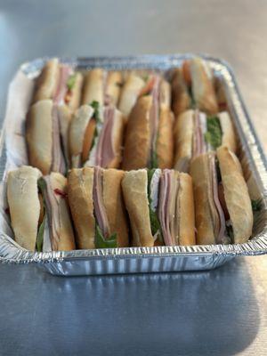 Sandwiches are perfect for small groups, meetings and boats. Call us and order now 305.7627229