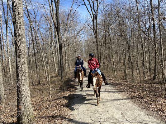 The trails were beautiful, I could only image it in the fall time!