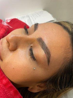 Brow lamination by Courtney