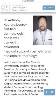 Clearly says he specializes in pediatric but turns out he doesn't.