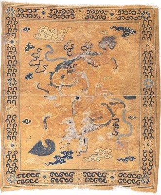 Chinese Foo Lion carpet,  Ming Dynasty.