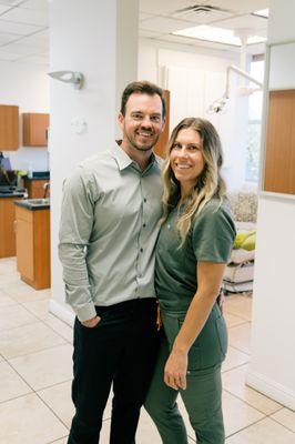 Dr Brent and Kirsta Herring, owners of Herring Family Dental