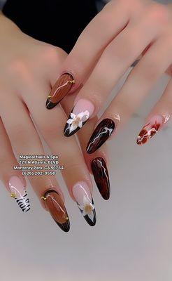 Fall Theme for Nails Design .