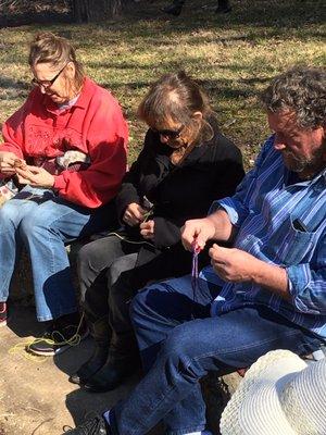 Making sacred medicine bags workshop