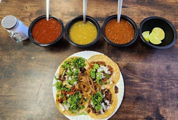 Tacos and salsa