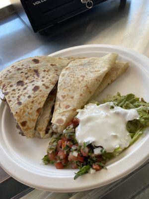 Quesadillas with choice of meat