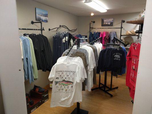 Simms and Souvenir clothing