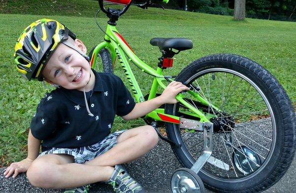 When a cyclist at the Bud Harris Track (who was racing on a Specialized) said "Nice bike, big guy," my son almost died from happiness.