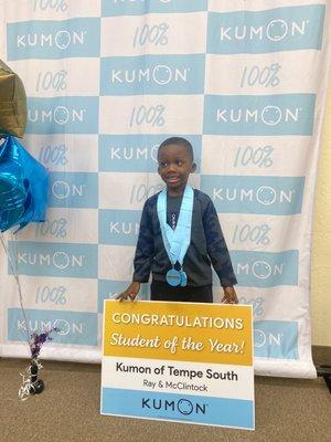 My son at Kumon