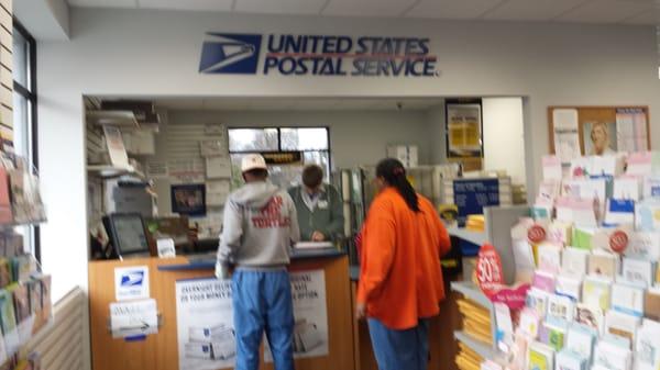 Counter for the post office