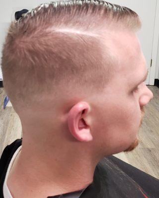 Mid Skin Fade w/ Comb Over